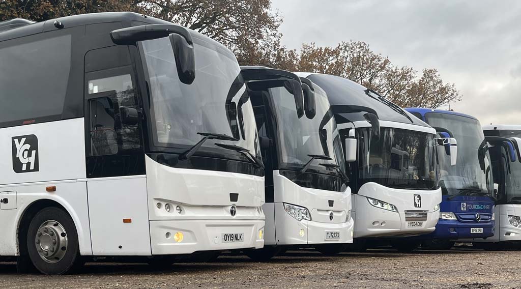 Fleet of Your Coach Hire coaches